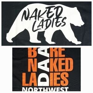 Bare Naked Ladies private concert t-shirt NEW classic guitar rock car auction